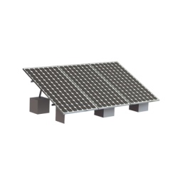 EPCOM POWERLINE VEKTOR8R3M Montaje para 3 Panel Solar Riel "8" de 4050mm para Modulos con Espesor de 35mm Velocidad de Viento Max. 136km/h (20Â° a 45Â°)