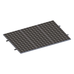 EPCOM POWERLINE VEKTORMINIKIT1X3 Kit Minirieles para Panel Solar / Arreglo 1x3 / 3 Paneles de 35mm / Montaje Plano en Lámina / 8 Rieles / Sujetadores Incluidos