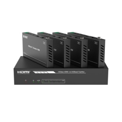EPCOM PROAUDIO EPP-SPB14H150 Splitter mas Extensor de Video | 1x4Â | ProAV | HDBaseT? | 120m en 4K@60Hz | 150m en 1080p@60Hz | Cat6/6a/7 | Gestion Avanzada EDID | Control IR y RS232 | PoC |Â Salida de