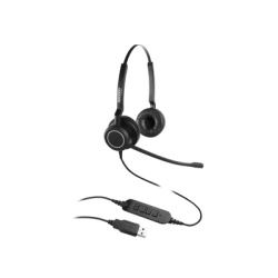 EPCOM PROAUDIO PROA-HS10USBD Audifonos USB de Diadema ESTEREO con Audio HD / Microfono con Cancelacion de Ruido / Calidad para uso en Oficina