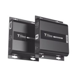 EPCOM TITANIUM TT-683-4.0 Kit Extensor HDMI para distancias de 120 metros / Resolucion 4K @ 30Hz / Cat 6 / Soporta conexion Uno a Uno y Uno a Muchos / Soporta hasta 253 Rx / Baja Latencia / Uso 24/7 /