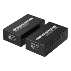 EPCOM TITANIUM TT672MINI Kit extensor HDMI de tamano mini | 4K60Hz a 60 metros | Solo requiere alimentacion TX | Sobre CAT6/CAT6A/CAT7 |