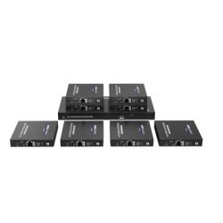 EPCOM TITANIUM TT828 Kit Divisor y Extensor HDMI / Divide 1 Fuente HDMI a 8 Pantallas / Extiende la senal HDMI hasta 70 m / Resolucion 4K @ 60 Hz/ Cat 6/6a/7 / IPCOLOR / CERO LATENCIA / Uso 24/7 / Pue