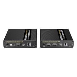 EPCOM TITANIUM TT993 Kit Extensor HDMI por FIBRA OPTICA 10G a 40 Km | Resolucion 4K@60Hz | Monomodo (SMF) | IPCOLOR PIXEL | Cero Latencia | Sin Comprimir | S/PDIF / ARC / RS-232 | Salida Loop | Transc