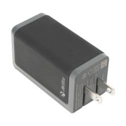 EZVIZ AK-PAG65PN-65W Cargador GaN III 65W / 3 Puertos USB-C y USB-A / PD 3.0 y QC 4.0 / Enchufe Plegable / Proteccion Integral 6 Capas / Powered by EZVIZ