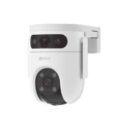 EZVIZ CS-H9C/6MP Camara PT Doble Lente / 6 Megapixel (3MP+3MP) / IA Deteccion Humana y Vehiculo / Vision Nocturna a Color / Vista Simultanea de camara PT y Camara Fija / Proteccion IP65 / Audio Bidire