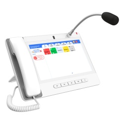 FANVIL A320IW Telefono IP Color Blanco Android 9.0 Empresarial para voceo 20 lineas SIP pantalla tactil Wi-Fi y Bluetooth PoE Voceo/ Musica por Multicast puertos Gigabit Sofware de Enfermeria - Img 2