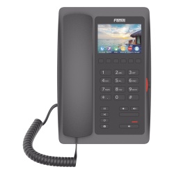 FANVIL H5WB (H5W Color Negro)Telefono IP WiFi para Hoteleria profesional de gama alta con pantalla LCD de 3.5 pulgadas a color 6 teclas programables para servicio rapido (Hotline) PoE