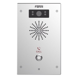 FANVIL I16V Video Intercomunicador IP 2 lineas SIP 2 relevadores con boton para llamada Onvif anti-vandalico PoE IP65 e IK10 PoE