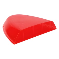 FEDERAL SIGNAL 580-500-04 Domo lateral de reemplazo para Vista color rojo