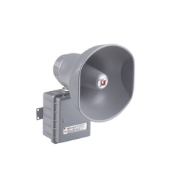 FEDERAL SIGNAL INDUSTRIAL 300GC-120 Altavoz amplificado SelecToneÂ® de 15 W para ubicaciones peligrosas Aprobado por CSFM y listado UL y cUL 120 Vca gris