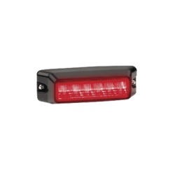 FEDERAL SIGNAL IPX600B-R Luz auxiliar de 6 LED Flasher Integrado Color Rojo Mica Transparente