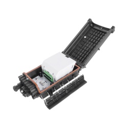 FIBERHOME FDP-430D Caja de Distribucion de Fibra Optica para 48 Empalmes con 16 Acopladores SC/APC Enterrado Directo IP68