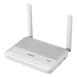 FIBERHOME HG6144F ONU GPON WiFi 6 Doble Banda (2.4/5 GHz) 2 Antenas de 5 dBi Compatible con OLT de Terceros 4 puertos Gigabit Ethernet + 1 POTS + 1 USB + 1 CATV (RF) conector SC/APC (Gestion WAN desde
