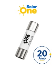 Fusible Fotovoltaico 20 A 10x38 mm 1000 VDC / Protección para sistemas fotovoltaicos