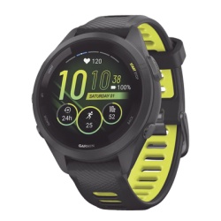 GARMIN 10-02810-03 ForerunnerÂ® 265S Bisel y carcasa en negro con correa de silicona en negro/amarillo