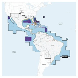 GARMIN 10-C1285-00 Cobertura Maritima / Costa de Mexico Centroamerica y Brasil / Incluye Golfo de EE. UU. y Costa Oriental / Bermudas Bahamas Cuba Puerto Rico / Islas Virgenes Jamaica Canal de Panama