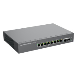 GRANDSTREAM GWN7721P Switch L2 Lite Administrable de 10 Puertos / 8 Puertos Ethernet 2.5 Gigabits / 2 Puertos SFP+ 10 Gigabits / PoE+ 802.3af/at / VLAN 802.1Q / QoS / IGMP Snooping / Montaje en Escrit - Img 2