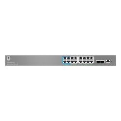 GRANDSTREAM GWN7802P-PRO Switch de Red Empresarial L2++ / Serie GWN7800 Pro / 16 Puertos Gigabit PoE 250W / 2 Puertos SFP+ / Gestion Cloud GDMS / VLAN 4K / QoS Avanzado / Seguridad Integral
