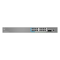 GRANDSTREAM GWN7802P-PRO Switch de Red Empresarial L2++ / Serie GWN7800 Pro / 16 Puertos Gigabit PoE 250W / 2 Puertos SFP+ / Gestion Cloud GDMS / VLAN 4K / QoS Avanzado / Seguridad Integral