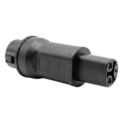 GREENC T1/NACS Adaptador de Conector EV / Entrada Tipo 1 (SAE J1772) / Salida NACS / 7 kW / 32 A / 220 V AC / Monofasico / Uso Interior y Exterior