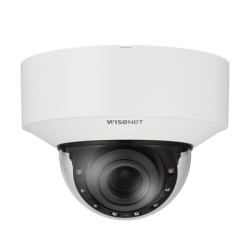 HANWHA VISION XND-C8083RV Camara Domo IP Interior de 6MP con Inteligencia Artificial / Lente Motorizado de 4.4 a 9.3mm / P-Iris WDR 120dB / Ranura SD