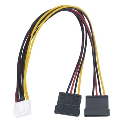 HIKVISION 101-502-385 Cable de Alimentación SATA / 25 cm / 0.82 pies / Compatible con DVR Hikvision y EPCOM