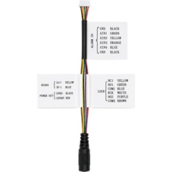 HIKVISION 101532377 Arnés de Refacción / Alimentación / Entradas de Alarma / RS485 / Control de Cerradura / Cableado por Colores