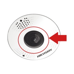 HIKVISION 190213282 Mica de Reemplazo para Fisheye / DS-2CD2945FWD y DS-2CD6365G0E-IVS(B)