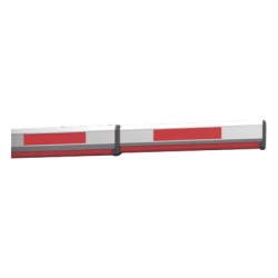 HIKVISION 366000491 Brazo Telescópico Octogonal / 6 m (19.7 ft) / Para Barrera Vehicular / Resortes Rojo y Blanco / Enganche Requerido