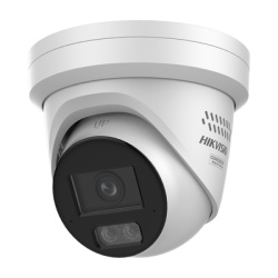HIKVISION DS-2CD2387G3-LIS2UY/SRB [Dual Light + ColorVu 3.0 + HikAI] Turret IP 8 Megapixel / Lente 2.8 mm / 30 mts IR + Luz Blanca / 2 Microfonos Integrados / Exterior IP67 / Estrobo Azul y Rojo / WDR