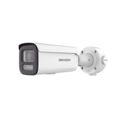 HIKVISION DS-2CD3687G3T-LIZSU Bala IP 8 Megapixel (4K) / Lente Mot. 2.7 a 13.5 mm / Dual Light (60 mts IR + 60 mts Luz Blanca) / Darkfighter S / Exterior IP67 / IK10 / WDR 130 dB / 4 Analiticos: AcuSe