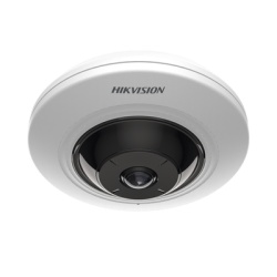 HIKVISION DS-2CD3956G2-IS(U) Mini Fisheye IP 5 Megapixel / Panoramica 180Â° - 360Â° / 8 mts IR / Interior / PoE / HEOP / ACUSENSE / Deteccion Facial / Microfono Integrado