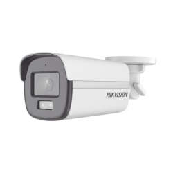 HIKVISION DS-2CE12KF0T-FS [ColorVu] Bala TURBOHD 3K (5 Megapixel) / Lente 3.6 mm / Microfono Integrado / Imagen a Color 24/7 / Luz Blanca 40 mts / Exterior IP67 / dWDR / 4 Tecnologias / Metal