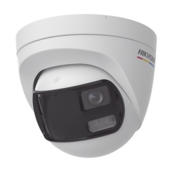 HIKVISION DS-2CE72KF3TP-DLS [ColorVu + Panoramica + Dual Light] Turret TURBOHD 3K (5 Megapixel) / Microfono Integrado / Vision 180Â° / Imagen a Color 24/7 / 40 mts Luz Blanca + 40 mts IR / Exterior IP