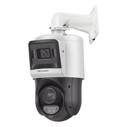 HIKVISION DS-2SE4C415MWG-E/14(F0) Domo PTZ IP TandemVu / 4 Megapixel + 4 Megapixel / Zoom Óptico 15X / IR 100 m (328.1 ft) + Luz Blanca 30 m (98.4 ft) / Audio Bidireccional / IP67 / PoE+