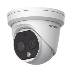 HIKVISION DS-2TD1217-2/PA Turret IP Dual / Térmica 1.8 mm (160 x 120) / Óptico 2 mm (4 Megapixel) / DETECCIÓN DE PERSONAS 53 m /15 mts IR / Exterior IP67 / PoE / Termométrica / Detección de Fuego / Detección de Te / Micro SD 32 GB Incluida