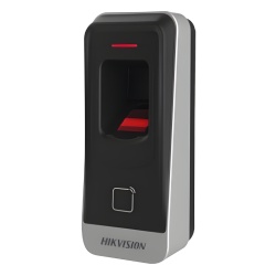 HIKVISION DS-K1201A-EF Lector de Control de Acceso / Huella Digital + Prox EM 125 kHz / RS-485 / IP65 / -40 °C a +70 °C / 2.44' × 5.20' × 1.73'