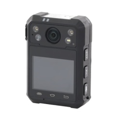 HIKVISION DS-MCW40B/128G/GLE Body Camera Portatil / Grabacion a 1920 Ã— 1080p / Pantalla Frontal 1.77" TFT / Conexion Remota 4G / WiFi / GPS / Fotos de Hasta 40 Megapixel / IP68 / H.265 / 128 GB de Al