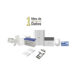 HIKVISION DS-PHA64-LP/GSM Kit Panel de Alarma Híbrido / 64 Zonas / Comunicación 3G/4G / Sirena 118 dB / PIR 18 m (59.1 ft) / Teclado LCD con Lector de Tags