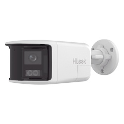 HiLook by HIKVISION IPC-B460HAD-LUF/SL [Dual Light] Bala IP 6 Megapixel / Imagen Panoramica 180°/ PoE / Microfono y Bocina Integrado / Exterior IP67 / Audio Bidireccional / Alarma Visual y Auditiva I
