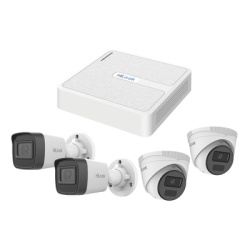 HiLook by HIKVISION KIPH2B2D/2MP Kit IP 2 Megapixel / NVR de 8 Canales con 8 Puertos PoE / 2 Camaras IP Bala para Exterior / 2 Camaras IP Domo para Exterior