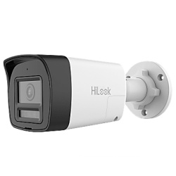 HiLook by HIKVISION THC-B157-LTS [Audio Bidireccional + Dual Light + ColorVu] Bala TURBOHD 3K (5 Megapixel) / Lente 2.8mm / 30 mts IR EXIR + 20 mts Luz Blanca / Microfono y Bocina Integrado / Exterior