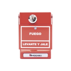 HOCHIKI DCP-AMS-KL-LP/S Estacion Manual Direccionable De Doble Accion En Espanol Con Llave (0600-01570)