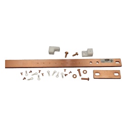 HOFFMAN DG19 Barra de Tierra Fisica para Rack 19" (482.6 mm) / 1 UR / Aleacion de Cobre 110 Estanado / Espesor 6 mm / Cumple EIA-310-D / Incluye Kit de Montaje