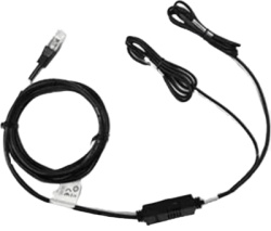 HOFFMAN EA9105 Sensor Ambiental para PDU RackPower, 3x Temperatura + 1x Humedad, Cable 2 Metros, Montaje Magnético, Plug and Play, Hot Pluggable, Precisión +-2% Temperatura, +-5% Humedad