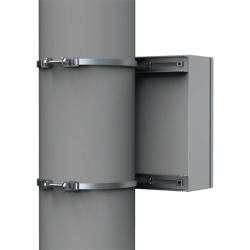 HOFFMAN EPF0600 Kit de Fijación para Postes / Enclosure Pole Fixation / Acero Galvanizado / Carga Máxima 900 N / Diámetro Poste 80-250 mm (3.15-9.84 in) / 2 Perfiles + Accesorios / Largo 596 mm