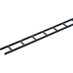 HOFFMAN LSS18BLK Charola Tipo Escalerilla / 18 in (457.2 mm) Ancho / Travesaños 9 in (229 mm) / Tramo 10 ft (3.05 m) / Acero Calibre 16 / Color Negro