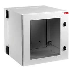 HOFFMAN PTHW162415G2 Gabinete Industrial ProTek de 8 UR Puerta con Ventana de 434 x 600 x 380 mm Proteccion NEMA Tipo 12; IP55; IK10 Abatible Fabricado en Acero Color Gris Claro