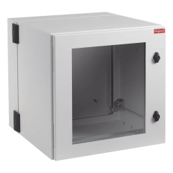 HOFFMAN PTHW242430G2 Gabinete Industrial ProTek de 12 UR Puerta con Ventana Proteccion NEMA Tipo 12; IP55; IK10 Abatible Fabricado en Acero Color Gris Claro